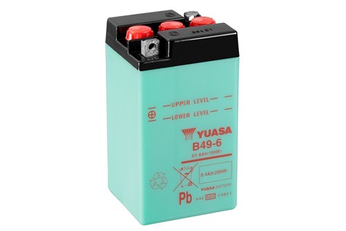 Yuasa Mc batteri B49-6 6v 8,4Ah
