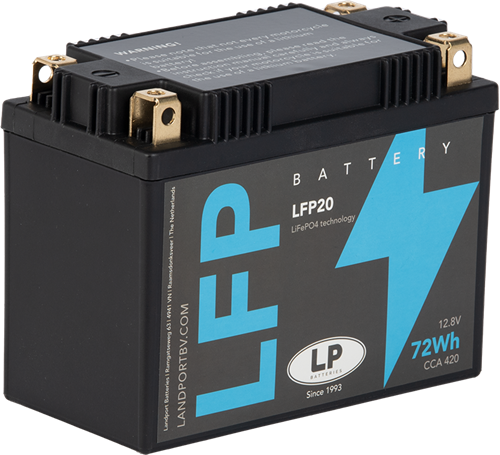 LP Litium Mc batteri YTX20L-BS mfl. 12v 72Wh