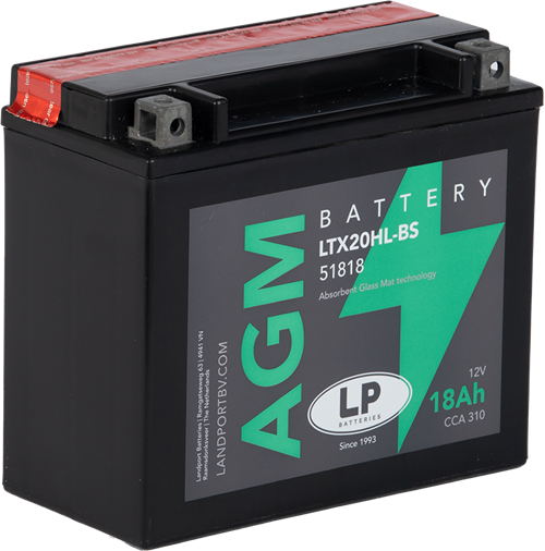 LP Mc Batteri AGM 12v 18Ah YTX20HL-BS