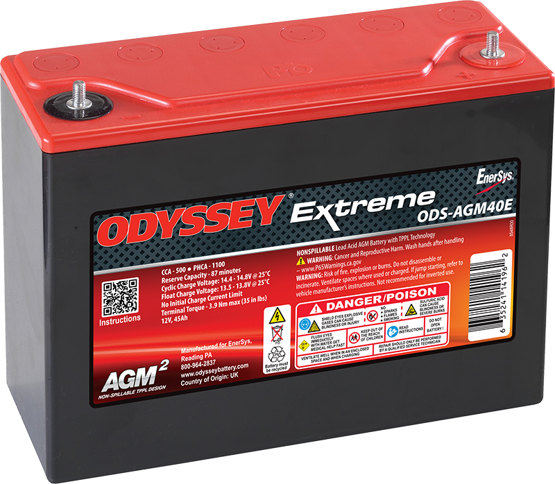 Odyssey AGM 12v 45Ah